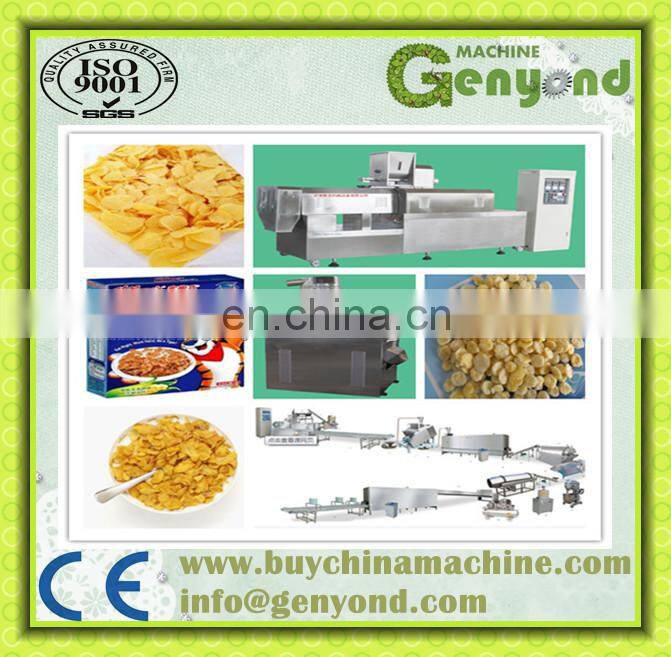 Factory Genyond Breakfast Corn Flakes making machine production line Cereals Processing Line with factory price