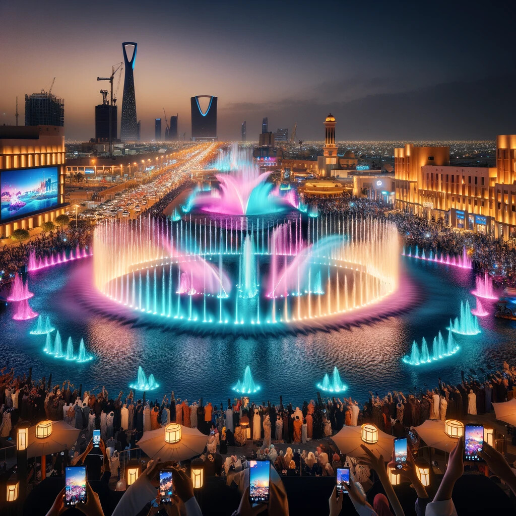 The Riyadh Music Fountain in Saudi Arabia