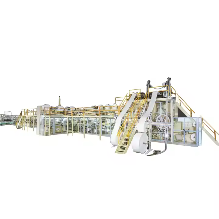 Semi Servo Disposal Baby Diaper Making Machine (2)