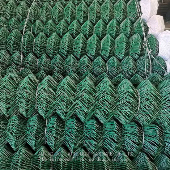 8FT-Green-PVC-Chain-Link-Wire-Fence-Cyclone-Fence