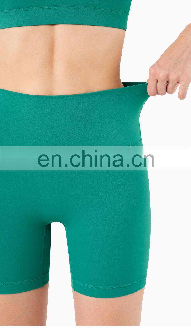 Custom Fitness Summer Gym Yoga Short Leggings Women High Waist Cycling Biker Short