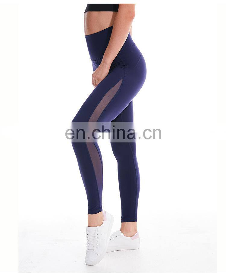 Latest most hot selling wholesale women sexy athletic wear plus size mesh leggings