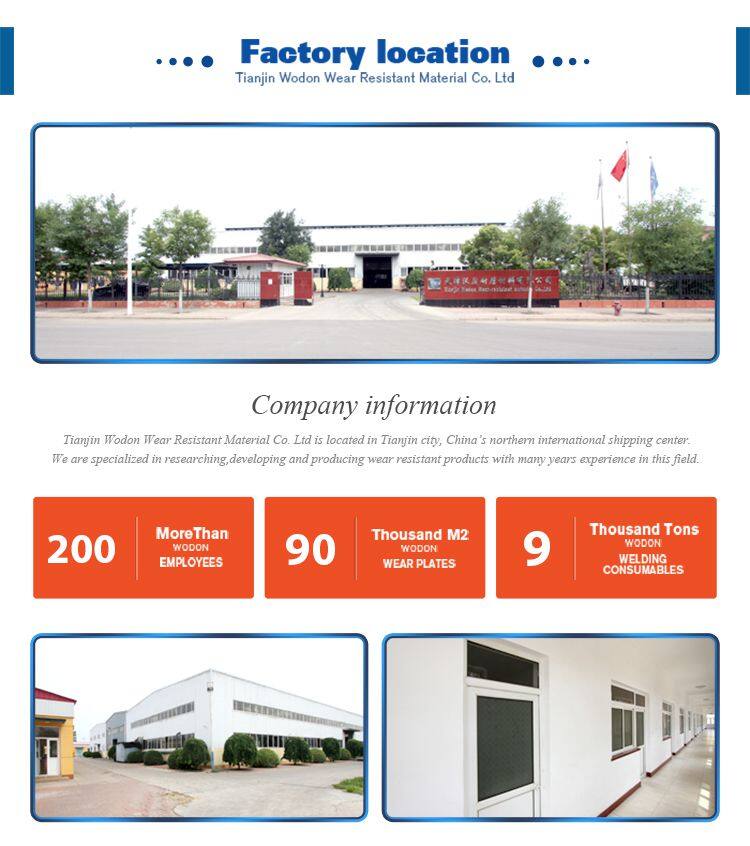 Wodon wear resistant CCO bimetal liner for loading machinery