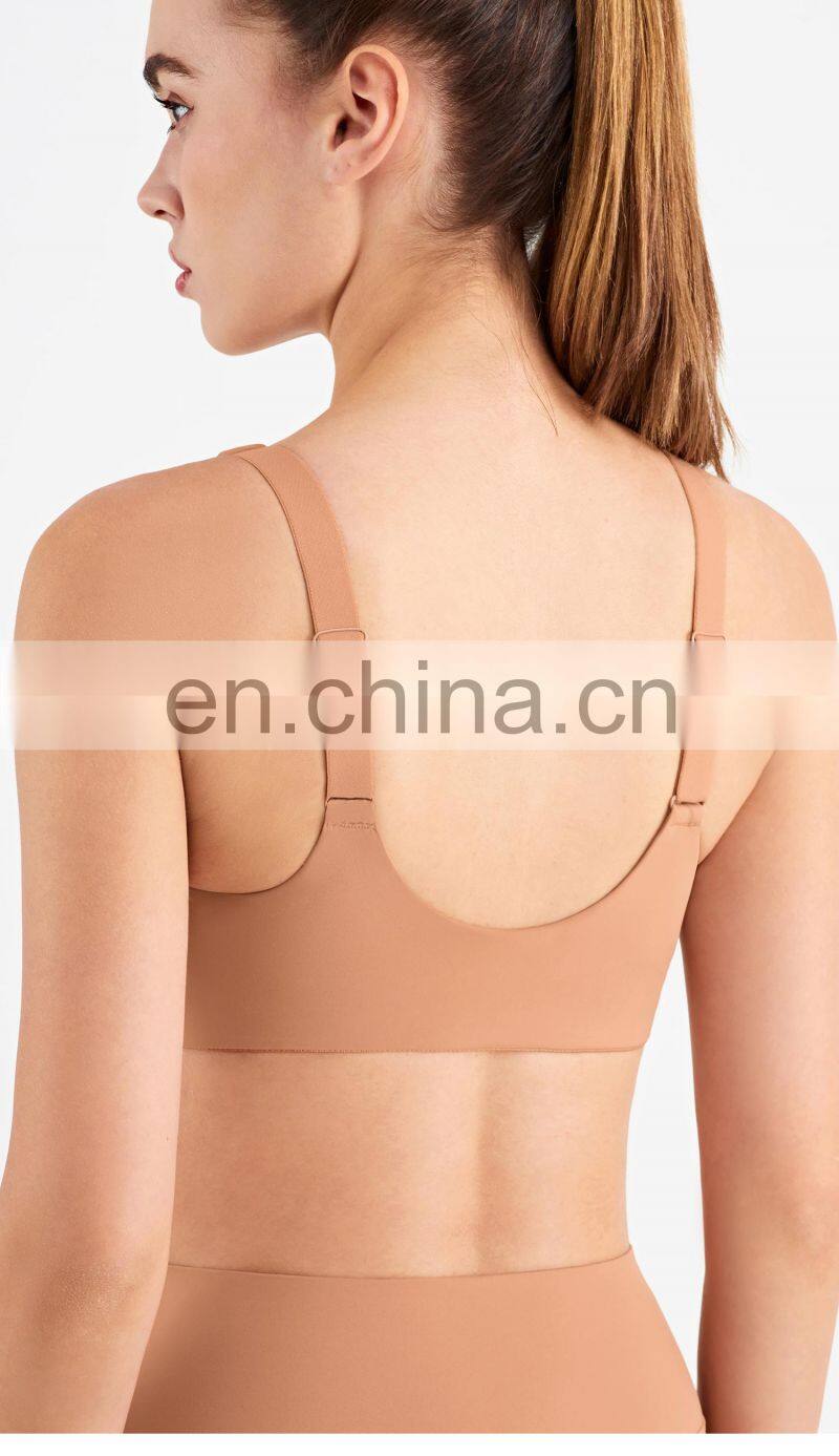 The New Fashion Cloud Feeling Adjustable Strappy Sports Bra Private Label Yoga Clothing
