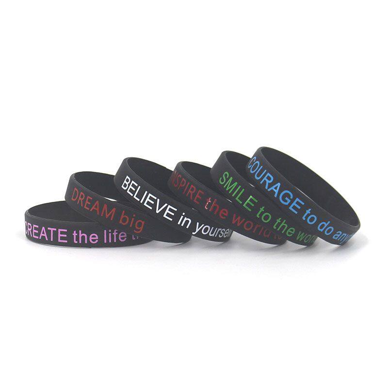 China Supplier Custom Black History Month US Canada February Social Activities Durable Soft Comfortable Silicone Wristband