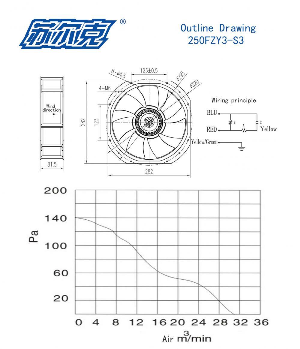 250FZY3-S3外形图(英文)