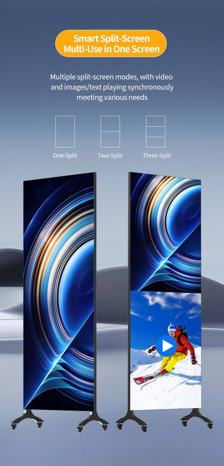 Wifi Control Indoor Led Poster Display Advertising Shopping Mall Led Poster Display Screen Retail LED Poster Display