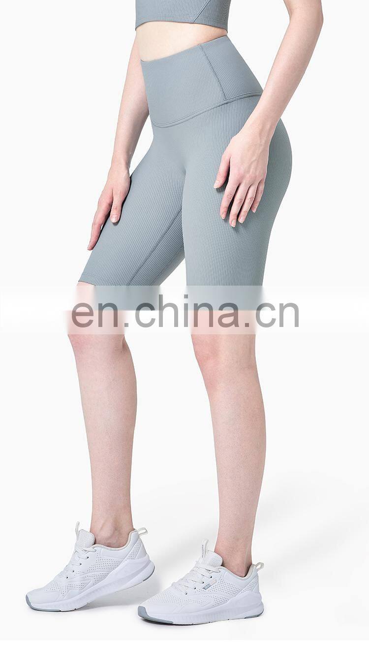 Recycled Custom Fitness Leggings Peach Buttocks Gym Shorts Women