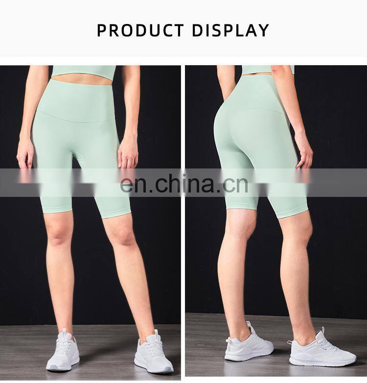 Wholesale Tummy Control Yoga Short Workout Running Athletic High Waist Sport Leggings for Women