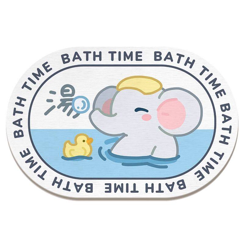 oval diatomite stone bath mat (8)