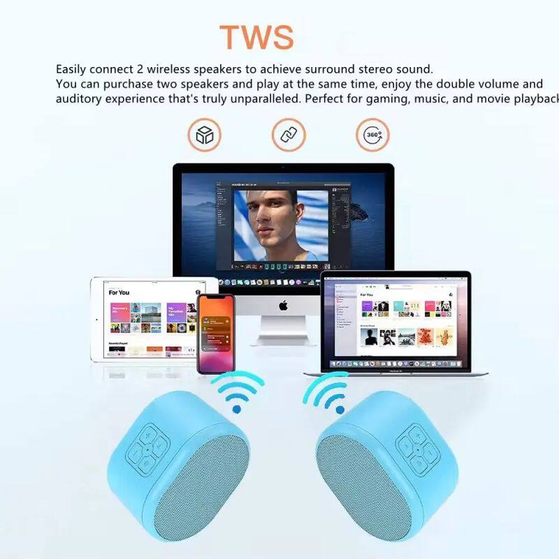 Mini Bluetooth Speaker Smart Parties Karaoke 3D Stereo Surround Sound Loud Box/Stand Home Theatre Mobile Phone Also Computer Use