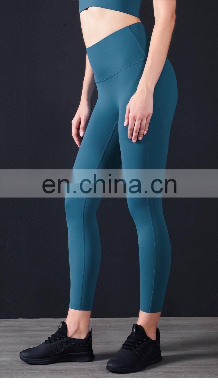 2022 Wholesale Anti Curling High Waist Yoga Pants No T Line Yoga Leggings ECO Friendly