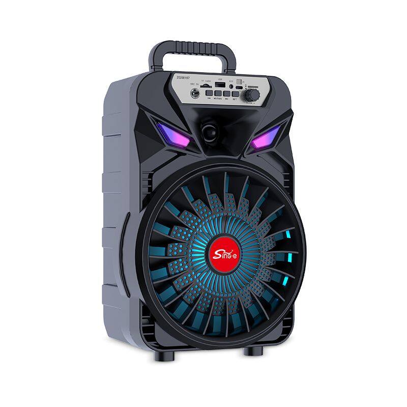 ZQS8167 sell well subwoofer 20W power single 8 inch speaker wireless bass sound bluetooth speaker