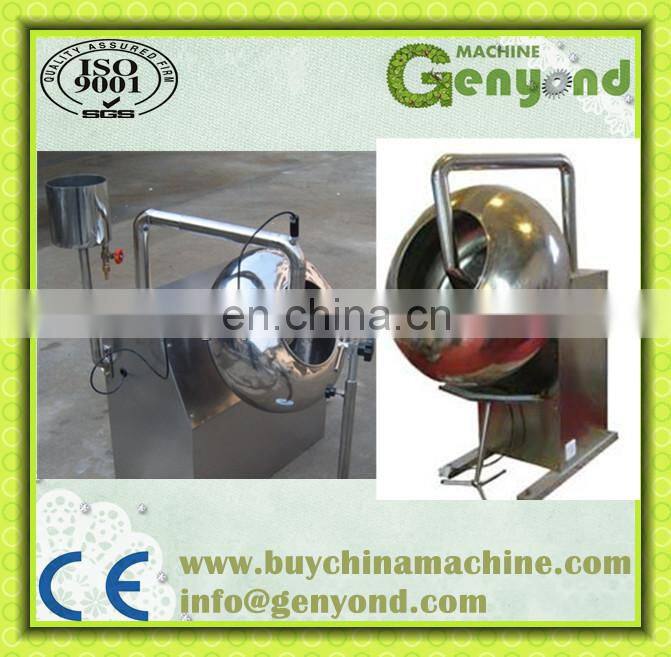 chocolate nut sugar coating machine with sprayer / nuts coating machine with sprayer/ peanut sugar coating machine for sale