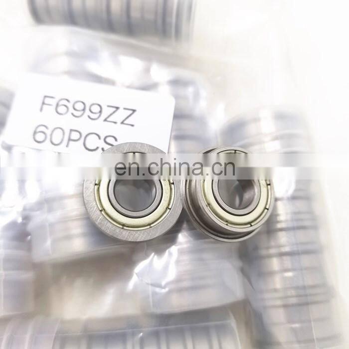 9*20*6MM Flange Miniature Deep Groove Ball Bearing F699ZZ Bearing