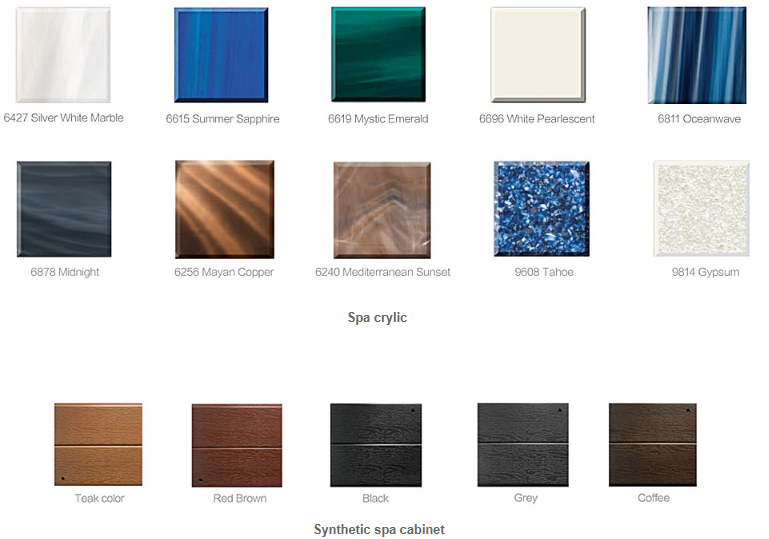 JOYSPA Hot tub side panels JY8001 large outdoor party spas hot tubs 8 person