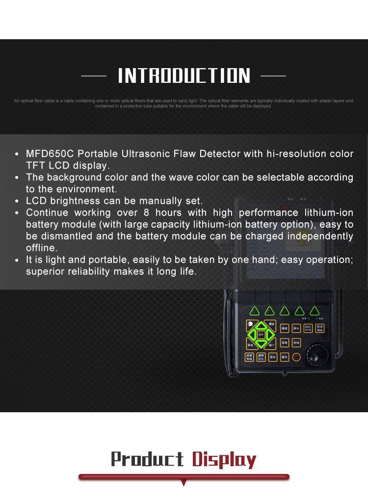 MFD650C Digital Ultrasonic Flaw Detector/Metal Ultrasonic Flaw Detector Price
