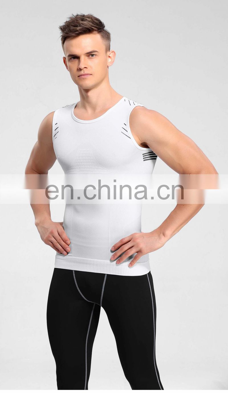 Men Muscle Training Ribbed Sports Vest Breathable Sleeveless Knitted Tank Top