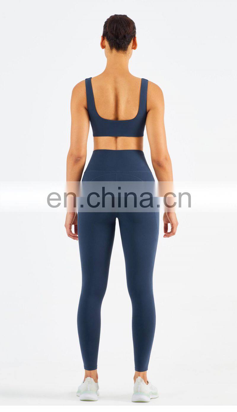 Gym Activewear Sexy Sports Bra Crop Top Outfits Women Gym Fitness Sets Tights Leggings