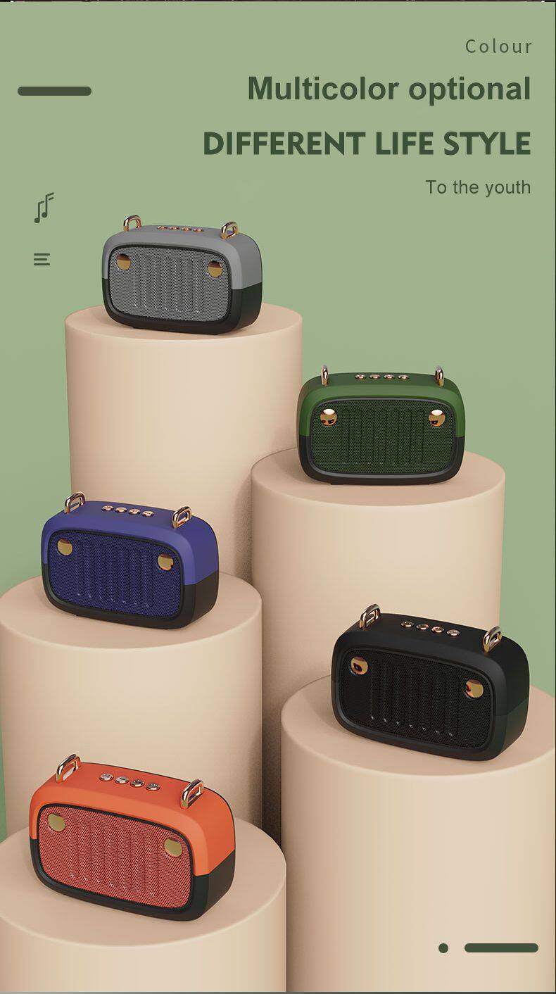 BS32D Wireless Bluetooth speaker Audio FM TF Card Outdoor Portable Mini Music BT Speaker Mini Speakers Bluetooth