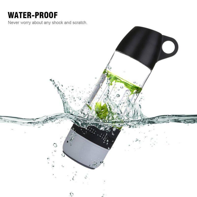 outdoor sport waterproof portable wireless music bottle speaker with mic