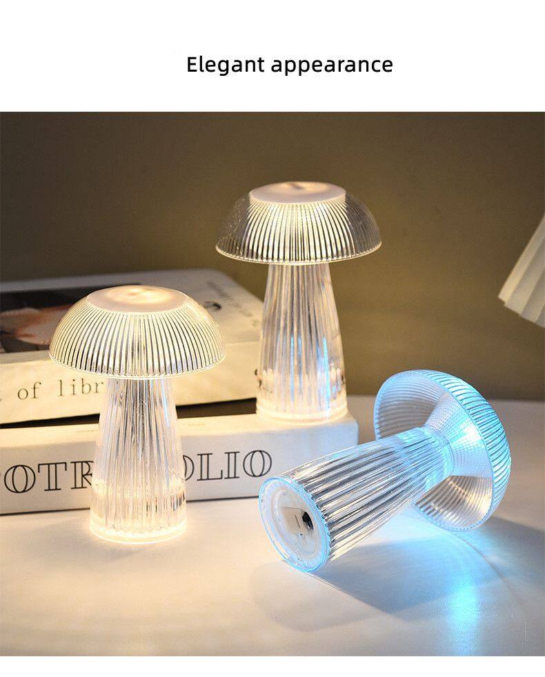 Jellyfish Light Creative Mushroom Light Decorative Ambiance Light Bedside Nightlight