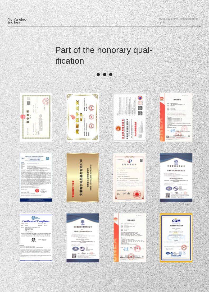 Manufacturer-Sourced Home Electric Heating Cable Copper Conductor PVC Insulation for Roof Gutter Road Snow Melting Applications