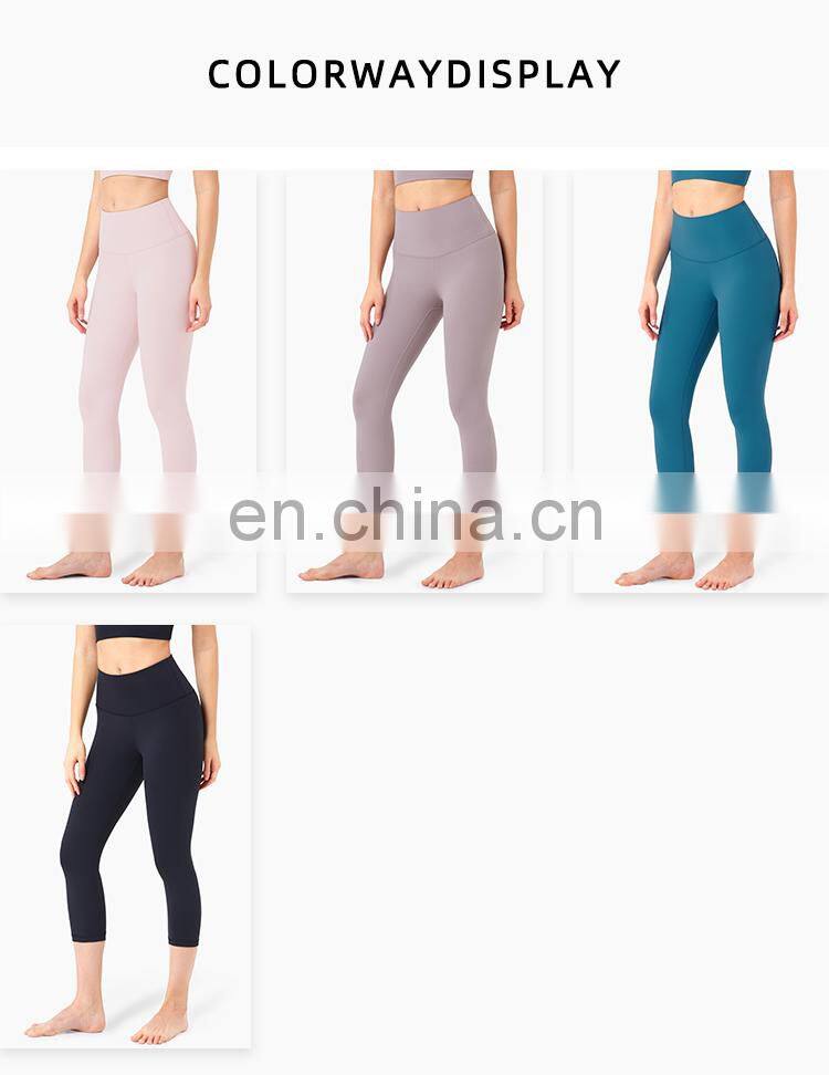 High Support Yoga Pants Leggings Sport Down Capri Leggings Workout Two Mile Wear