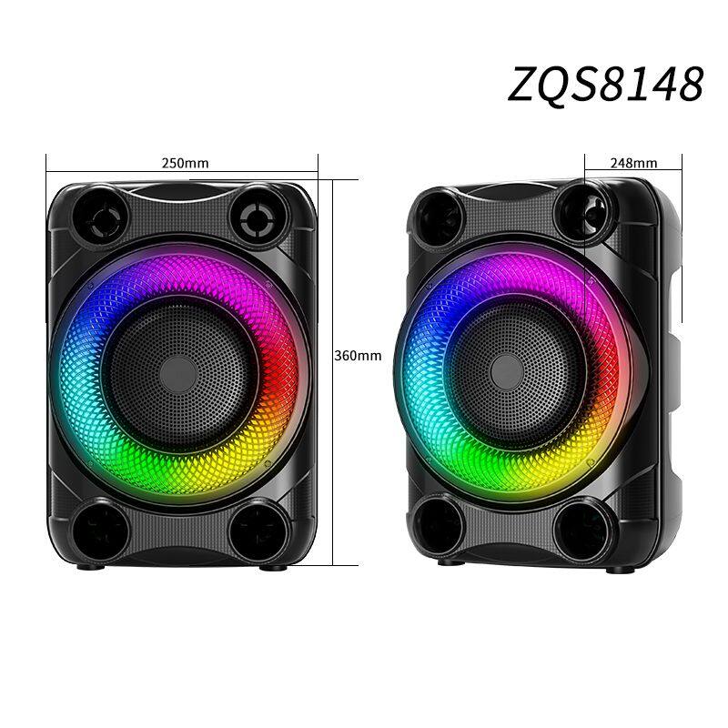 ZQS8148 active 16W power 1800MAH battery capacity speaker single 8 inch portable bluetooth speaker