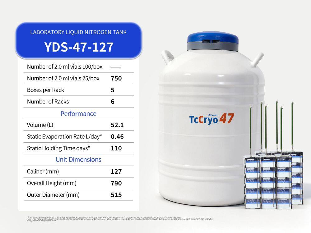 TcCryo 47L liquid nitrogen container