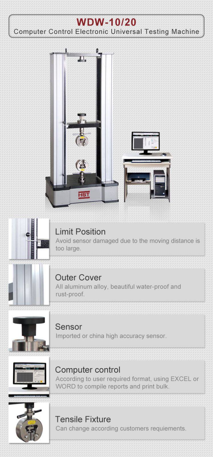 Dog Bone-shape Polymer Hydrogels Specimen Tensile Stress Testing Machine