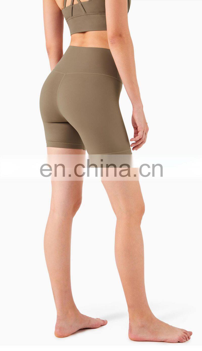 Custom Fitness Summer Gym Yoga Short Leggings Women High Waist Cycling Biker Short