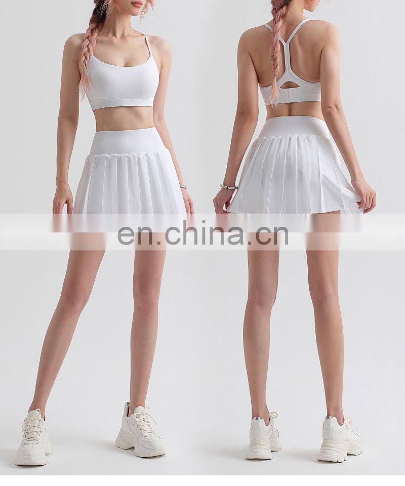 Factory Sale Nude Adjustable Sports Bra Fitness Gym Backless Women Crop Top