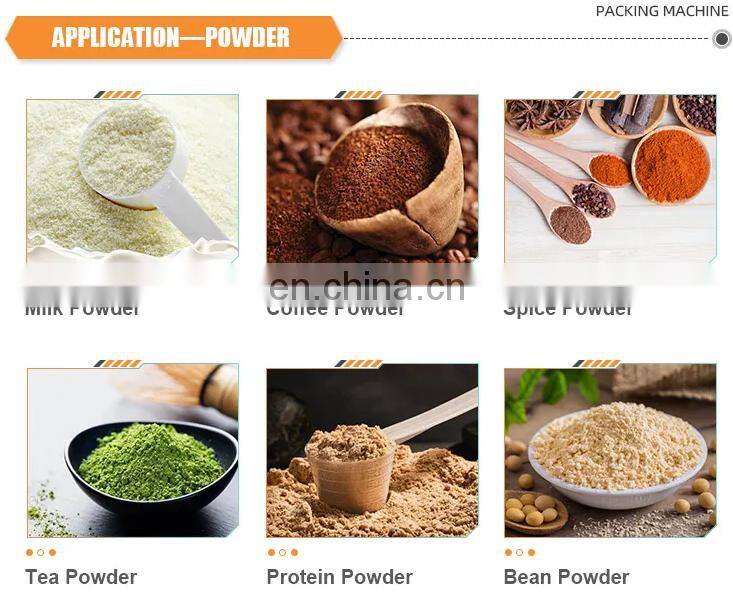 Fully Automatic coffee wheat flour milk detergent masala spices washing powder packing machine