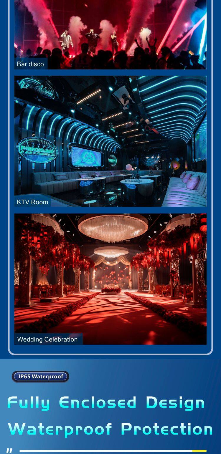 BD04F Binder 4*100W IP65 Waterproof Par Light LED Beads RGBW Full-colored Optional Audience Light