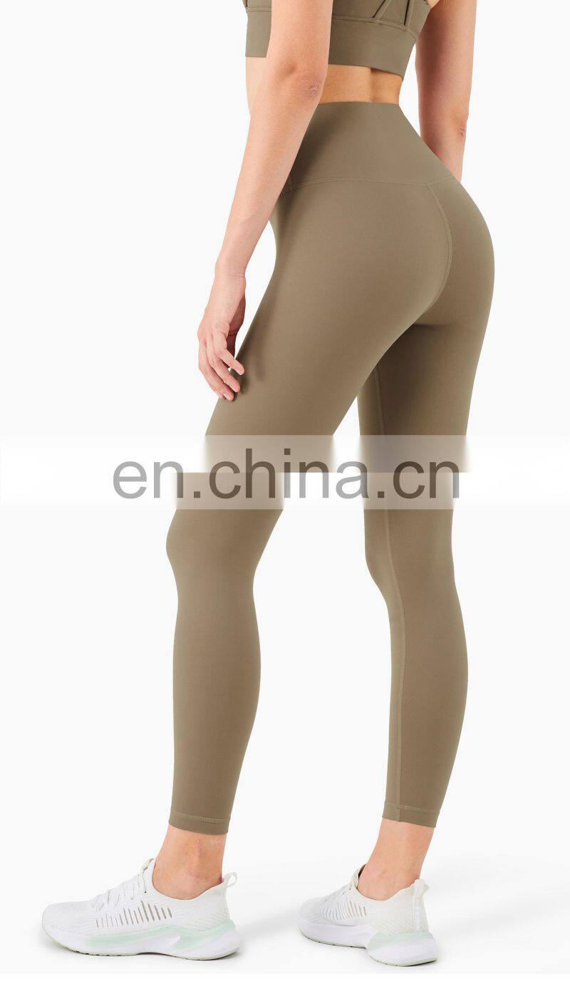 2021 ECO Girls Fitness Sport Leggings Tights Pants Custom Logo Push Up Yoga Pants With Pocket