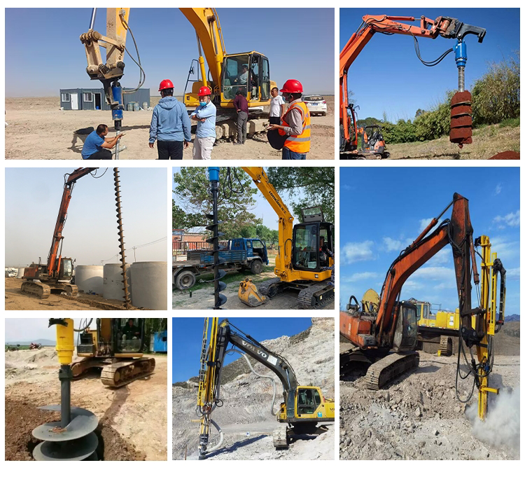 Soil drilling rig Drilling machine Spiral drill hole-punching machine