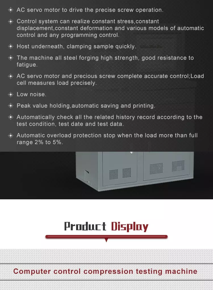 YAW-300B/300C 30Ton 300kN Computer Controlled Automatic Concrete Compression and Flexural Testing Machine