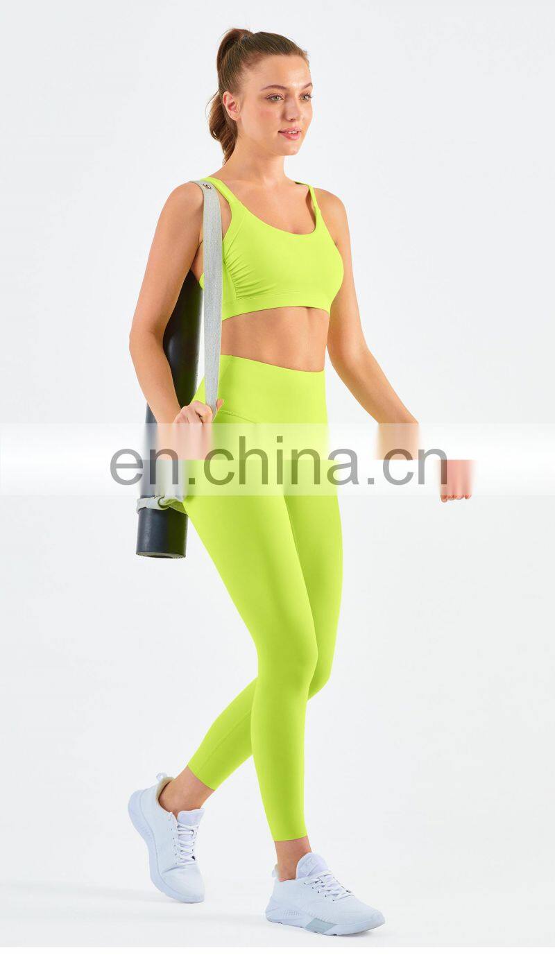 High Waist Leggings Workout Gym Soft Stretchy Yoga Pants Without T Line