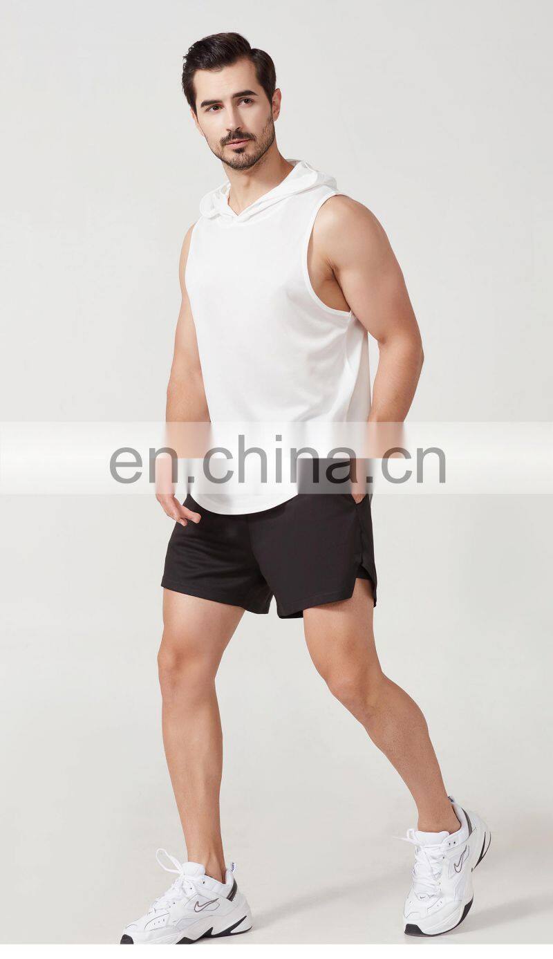 New Hooded Sports Vest Quick-Drying Basketball Shirt Outdoor Loose Casual Men's Tank Tops