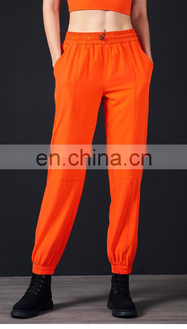 Workout Running Sport Wear Loose Leggings With Pockets Womens Joggers Pants