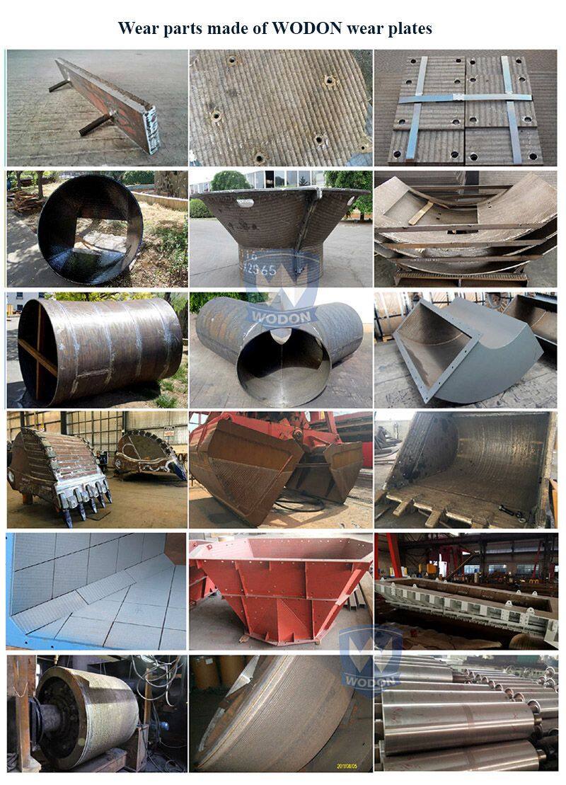 High abrasion hardfacing wearing chromium alloy suppliers excavator bucket steel plate