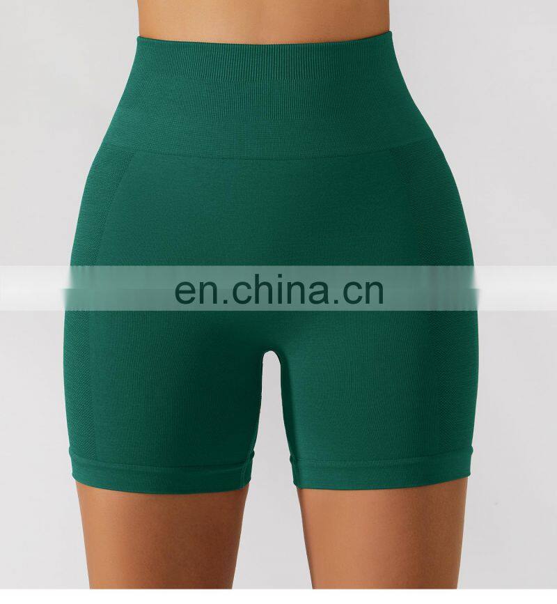 Tik Tok Seamless Hip Lift Yoga Shorts Tummy Control Biker High Waist Gym Leggings