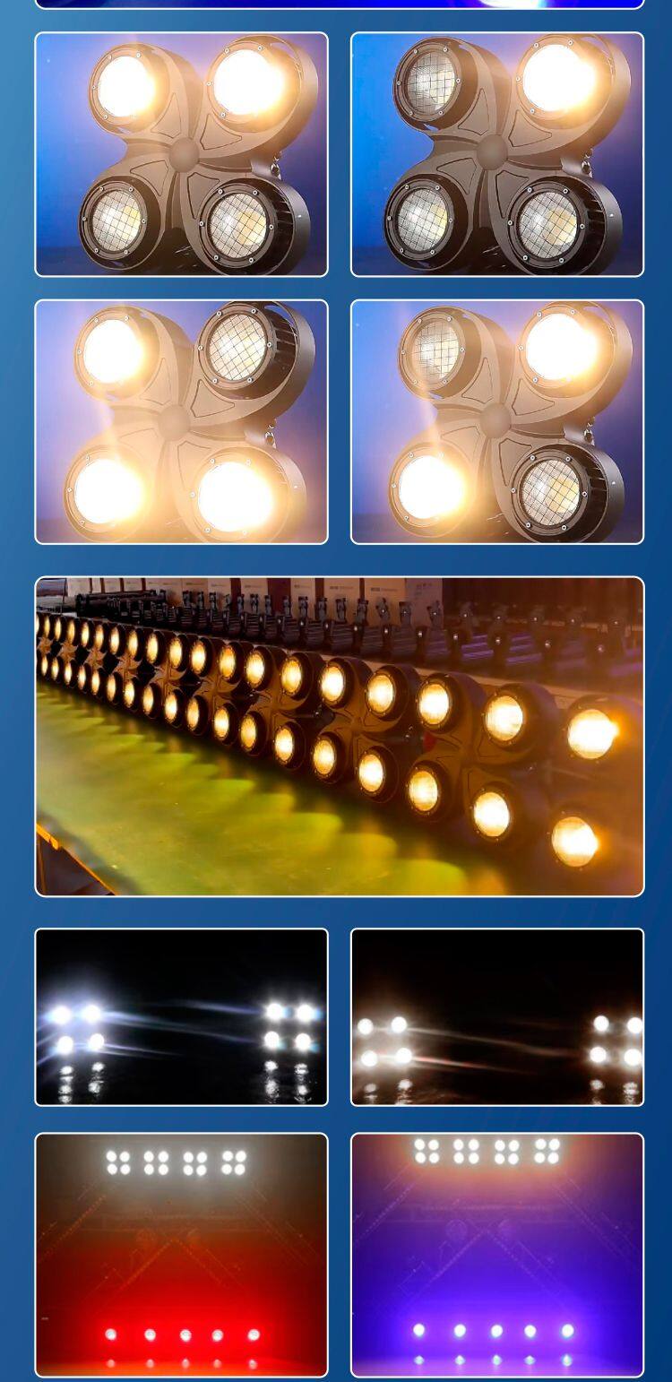 BD04F Binder 4*100W IP65 Waterproof Par Light LED Beads RGBW Full-colored Optional Audience Light
