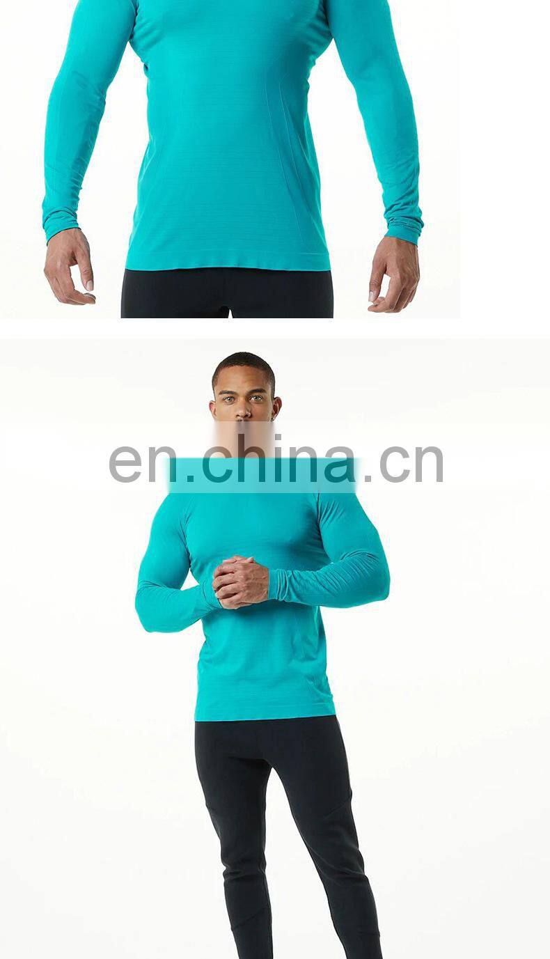 Factory Direct Supply Breathable Sport Long Sleeve Quick Dry T Shirts Gym Men'S Top