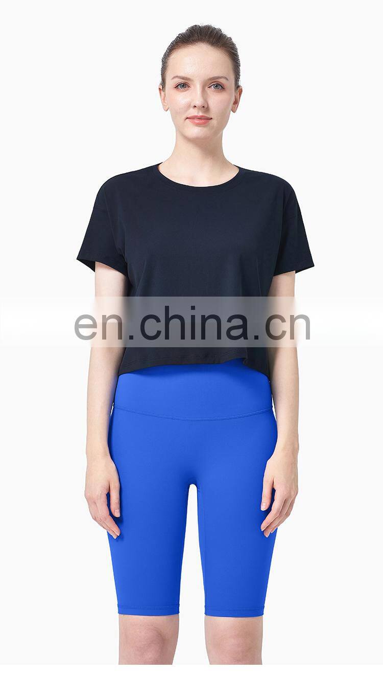 High Quality Custom Short T Shirt Women ECO Friendly Super Soft Cropped Sport Loose T Shirt