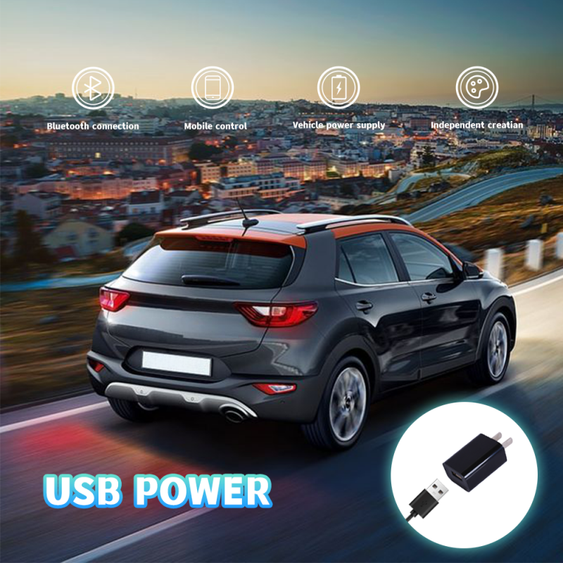 Smart Rear Screen APP Controlled Text Pattern Animation Clock Free Design Flexible Led Matrix Panels for Car Advertising