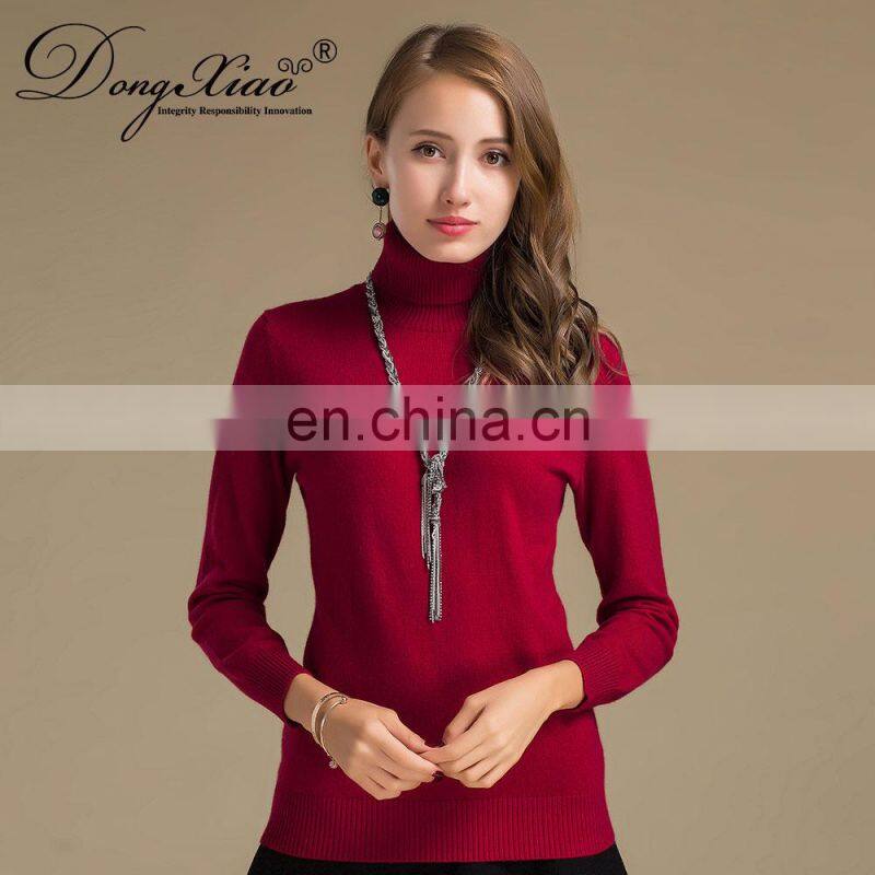 Pure Cashmere Turtle Neck Pullover Winter Plus Size Women's Sweaters