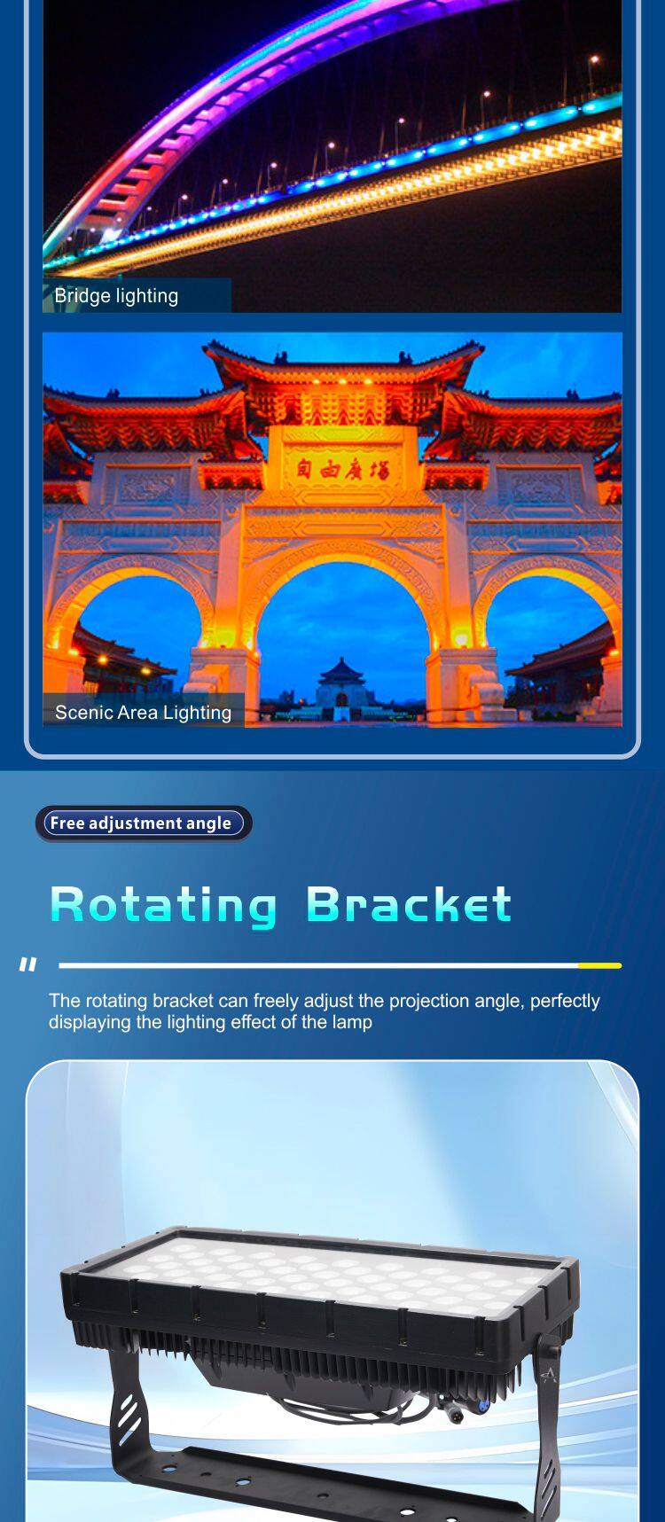 TG60 IP65 LED Waterproof Floodlight 60x15W RGBW 4in1 800W DMX Effect Light