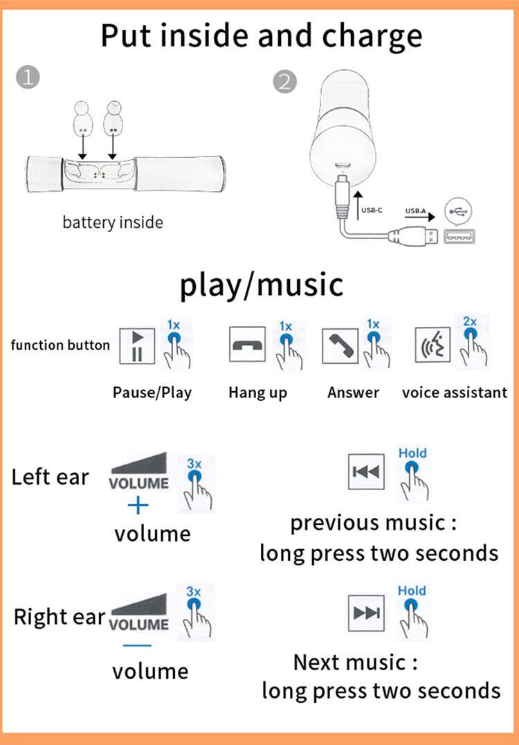 New tw20 Bluetoth headset 5.0 wireless sports earplug TWS stereo factory direct sales